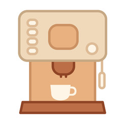 Coffee maker LineColor illustration