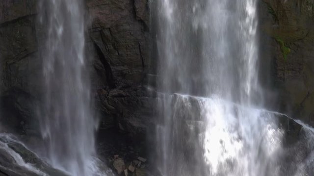 Beautiful Ramboda Waterfall in Central Province, Sri Lanka
