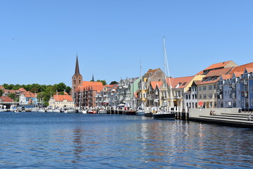 Fototapeta na wymiar Hafen Sonderburg