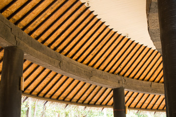 The roof of the building background