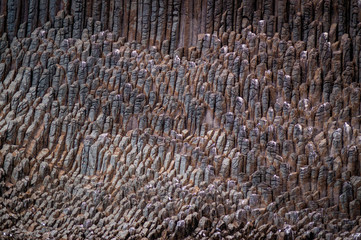 Erstarrtes Vulkangestein Nahaufnahme