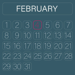 Calender Page February 4