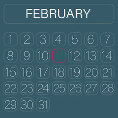 Calender Page February 11