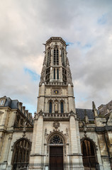 The Church of Saint-Germain-l'Aux errois, Paris, France. Beffroi.