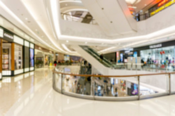 Fototapeta premium Abstract blur shopping mall of department store interior for background