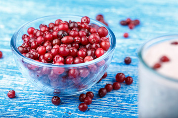 cottage cheese drink with cranberries