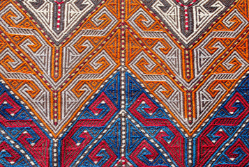 Detail of carpet, Turkish carpet, Turkey
