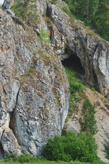 waterfall in mountains
