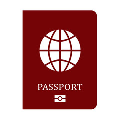 Passport vector icon