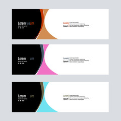 modern banner background template vector