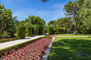 Madrid, Spain. scenic view in Retiro park
