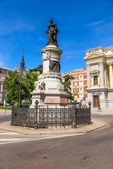 Madrid, Spain. Monument to Maria Cristina de Bourbon