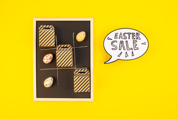 Creative Top view holiday Easter Sale Concept