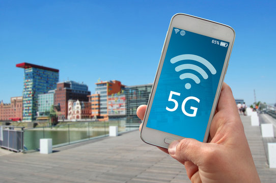 Smartphone mit Netzabdeckung Bandbreite 5G
