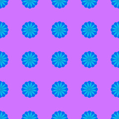 Floral pattern on the pink background