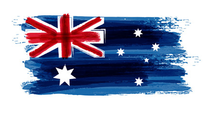 Grunge Australia Flag - obrazy, fototapety, plakaty
