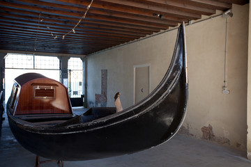 Gondola recover in Giudecca island, Venice