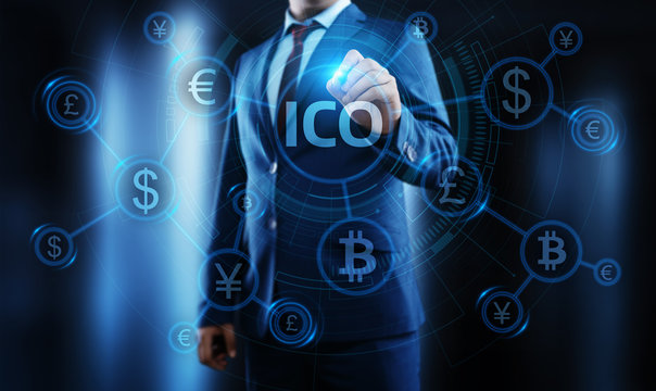 ICO Initial Coin Offering Business Internet Technology Concept