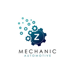 Techno Gear Z Letter Logo