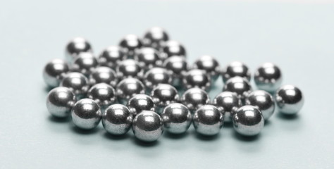 BB's silver balls on blue