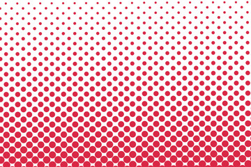 Red halftone dots pattern background