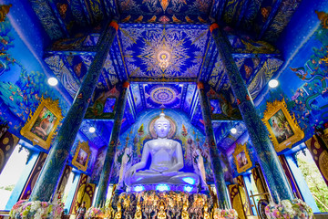 Wat Rong Suea Ten, Blue Temple, Chiang Rai, Thailand