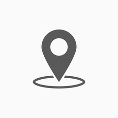 location icon, map vector