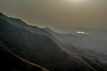 Obraz premium sunset in mountains