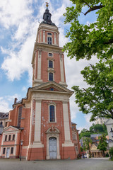 Fototapeta na wymiar Stadtkirche St. Marien in Greiz, Thüringen, Deutschland