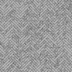 Texture abstract virtual geometric pattern, woven mat or rattan for design, graphic resource. Gray or black and white b&w