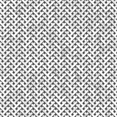 Gray or black and white b&w Virtual geometric pattern illustrations texture abstract, woven mat or rattan background.