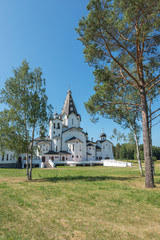 Fototapeta na wymiar St. Vladimir's skit_1. The wonderful island Valaam is located on Lake Lodozhskoye, Karelia. Balaam - a step to heaven