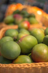 Mango on the counter of the store.
