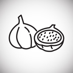 Fig icon on white background for graphic and web design, Modern simple vector sign. Internet concept. Trendy symbol for website design web button or mobile app