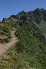 Fototapeta na wymiar Fagaras mountain hike