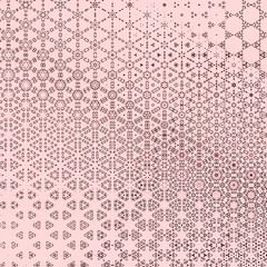 2d abstract background with kaleidoscope effect pattern. Simple graphic illustration.