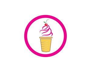 ice cream logo vecctor template