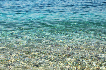 Crystal  clear water, summer holidays concept
