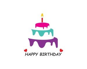 Cake logo vector ilustration