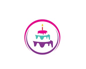 Cake logo vector ilustration