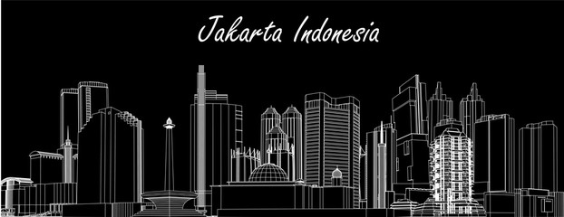 Obraz premium Jakarta, Indonesia