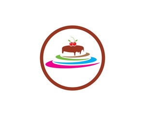 Cake logo vector ilustration