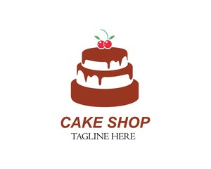Cake logo vector ilustration