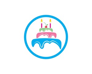 Cake logo vector ilustration