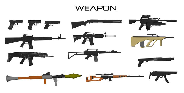 set of black silhouettes