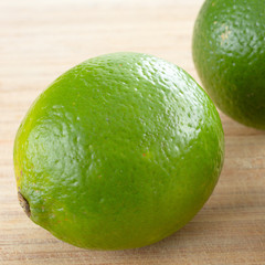 Green Lemon on the table
