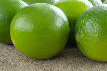 Green Lemon on the table