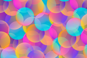 Gradient rounds. Geometric colorful background