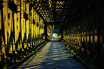 stalowy most w Tczew, Polska - obrazy, fototapety, plakaty