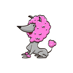 dog cartoon colorful funny animal